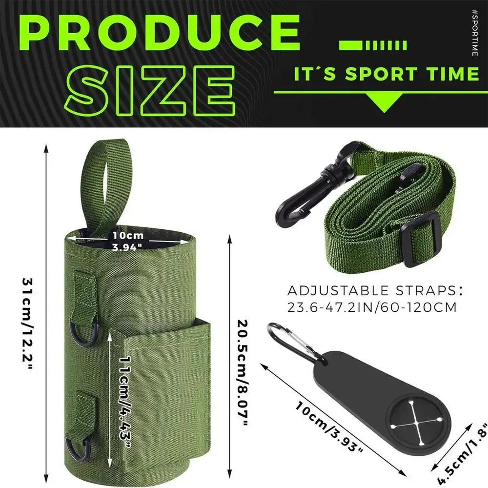 Magnetic Gym Water Bottle Bag Non Slip Magnetic Gym Sling Bag Portable Magnetic Water Bottle Carrier Holder for Gym Accessories