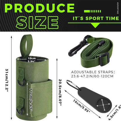 Magnetic Gym Water Bottle Bag Non Slip Magnetic Gym Sling Bag Portable Magnetic Water Bottle Carrier Holder for Gym Accessories
