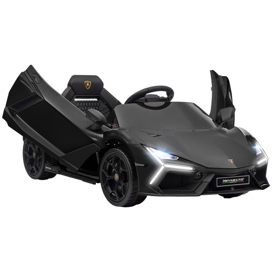AIYAPLAY Lamborghini Revuelto Licensed Ride on Car, with Suspension, Black
